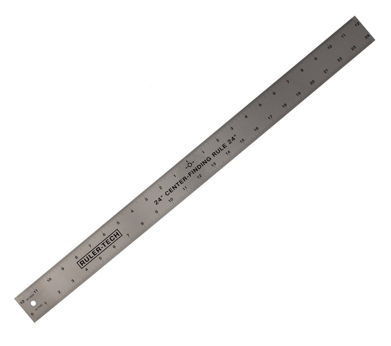 [Australia - AusPower] - DCT Centering Ruler, 24in – Center Finding Measurer for Woodworking Rotary, Crafting, Embroidery, Guitar Luthier 