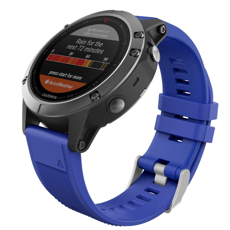 [Australia - AusPower] - MoKo 22mm Band Compatible with Garmin Fenix 7/Fenix 6/6 Pro/Fenix 5/5 Plus/Forerunner 935/945/Aproach S60/S62/Quatix 6 /MARQ Smart Watch, Soft Silicone Replacement Strap, Royal Blue 