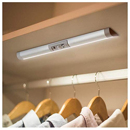 [Australia - AusPower] - Automatic Motion Sensor Lighting with Eye-Protection Design Closet Light, Germany Osram LED for Wireless Lighting Pantry Light, Rechargeable Night Lighting for Cabinet Light(80Lumen, 6000k 80+CRI)) 1 Pack 