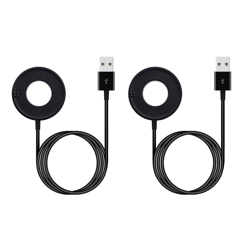 [Australia - AusPower] - Kissmart Compatible with Asus Zenwatch 3 Charger, Replacement Charging Cable for Asus Zenwatch 3 WI503Q Smart Watch (2 Pack) 