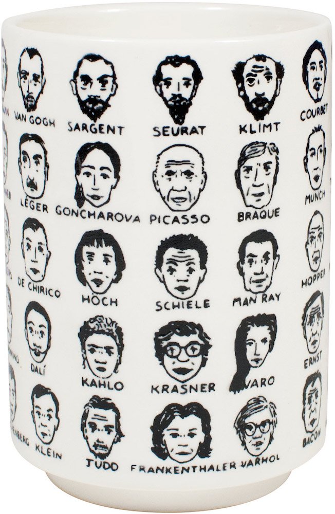 [Australia - AusPower] - It's Hard to Get a Handle on Modern Art - Porcelain Tea Cup Featuring 65 Artists 