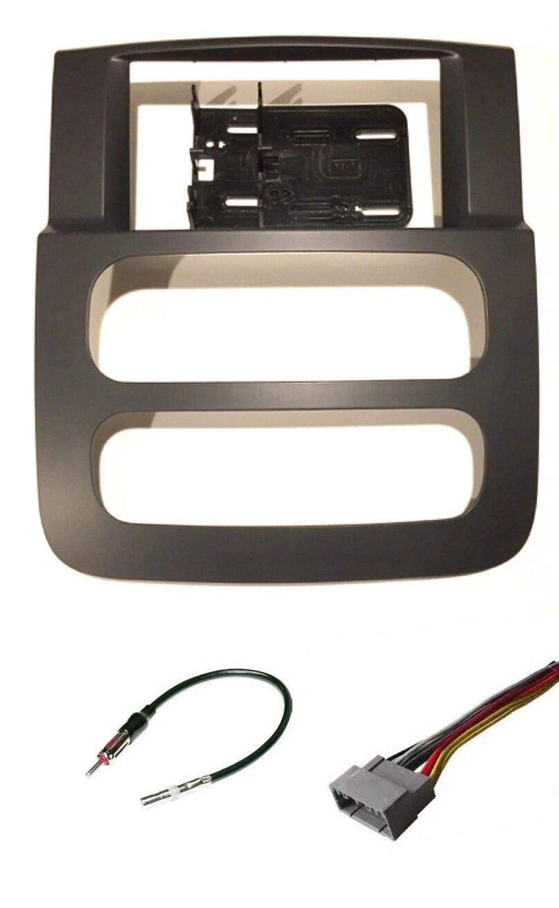 [Australia - AusPower] - ASC Audio Car Stereo Install Dash Kit, Wire Harness, and Antenna Adapter for Installing a Double Din Aftermarket Radio for 2002 2003 2004 2005 Dodge Ram 