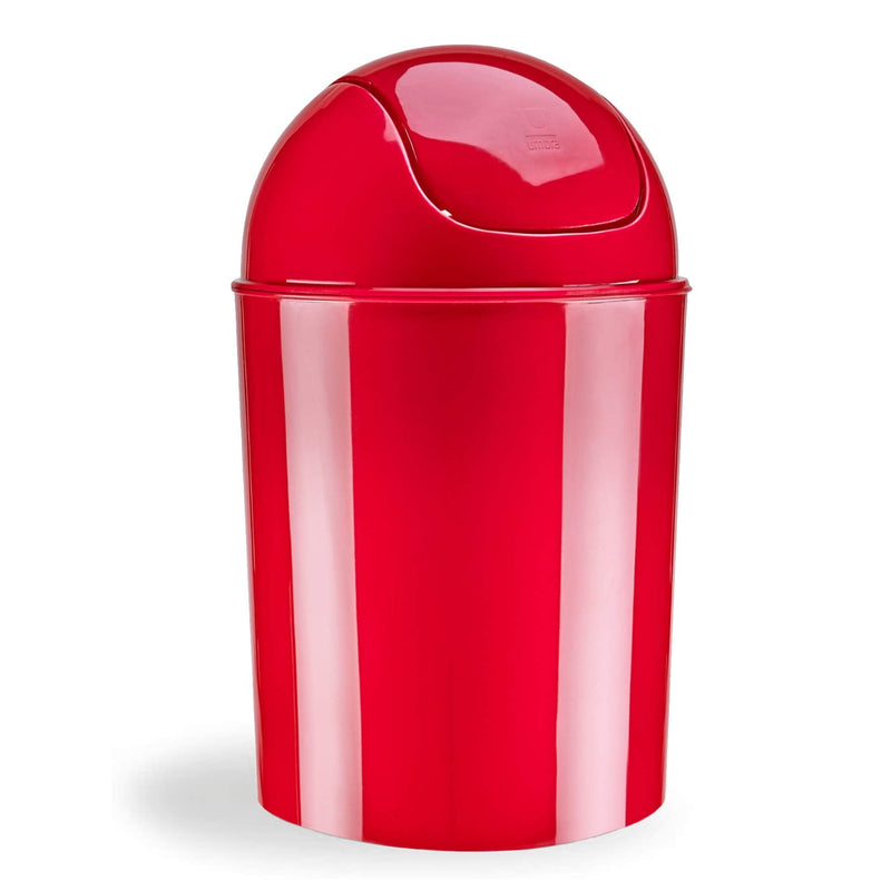 [Australia - AusPower] - Umbra Mini Waste Can, 1-1/4 Gallon with Swing Lid (Red) Red 