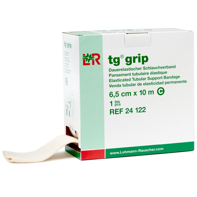 [Australia - AusPower] - Lohmann & Rauscher Tg Grip, Size C, 6.5cm x 10m, Elasticated Tubular Compression Bandage for Light & Comfortable Support, Sleeve for Sprains, Strains, Soft Tissue Injuries, Skin Friendly Stockinette 