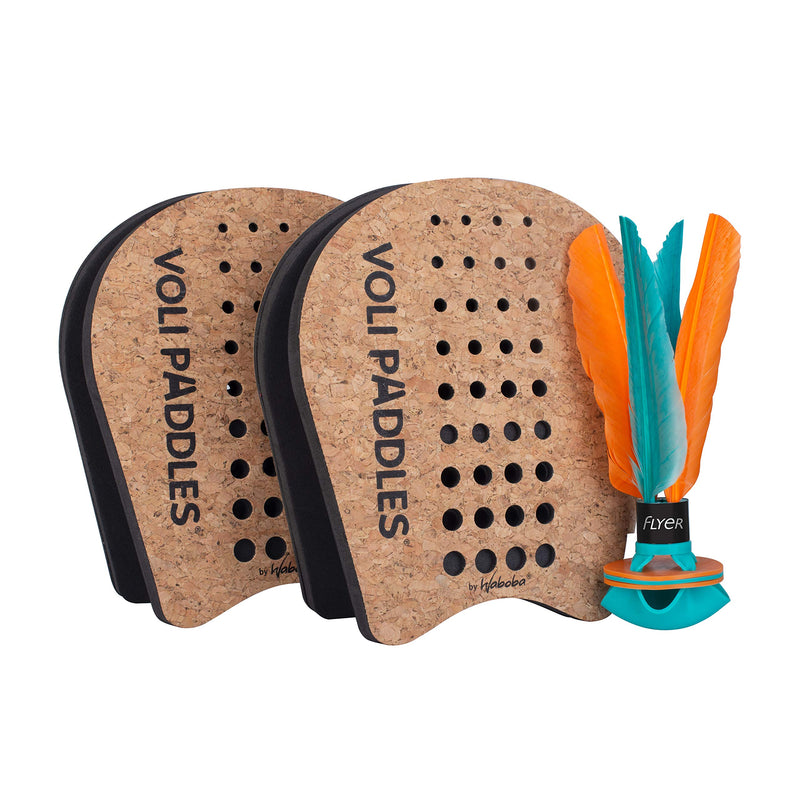 [Australia - AusPower] - Waboba VOLI Paddle Game - Rethink Your Outdoor Game – Backyard Set Includes: 2 Wearable Paddles and 1 Oversized Shuttlecock 
