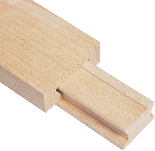 [Australia - AusPower] - Btibpse Wooden Drawer Slides 40cm Classic Wood Center Guide Track (15-3/4'') 15-3/4'' 