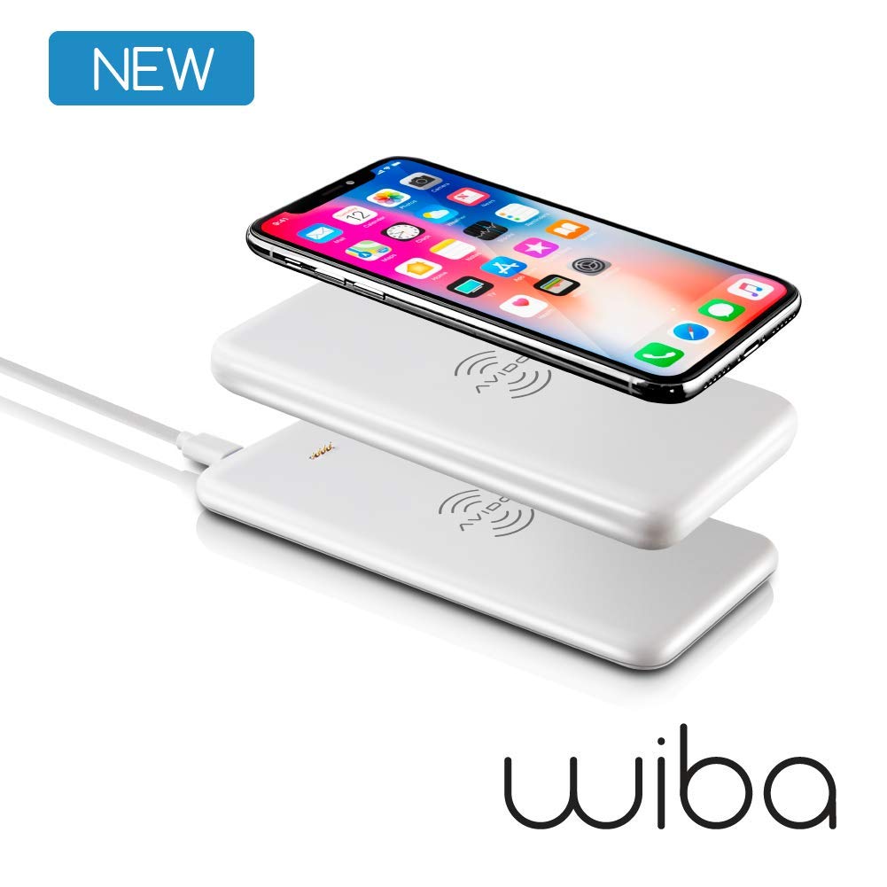 [Australia - AusPower] - AVIDO Wireless Portable Charger Bundle: 2-in-1 Power Bank 5000mAh Stackable/Magnetic (Award Winning) & 10W Fast Charging Pad Dock [Compatible with iPhone 12, 11, Pro, XS, Max, XR, X, Samsung, Qi] White 
