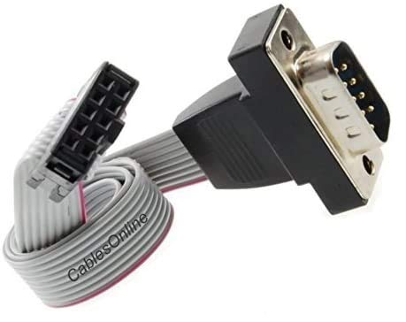 [Australia - AusPower] - CablesOnline, DB9 Male to 10-Pin (2x5) IDC Female Motherboard Header RS232 Serial Adapter Cable, AD-I01 