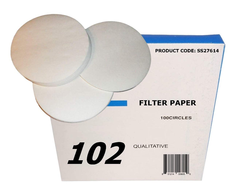 [Australia - AusPower] - Sci-Supply LC27614-102D Qualitative Grade Filter Paper, Medium Speed, 10 Micron Pore Size (Retention) - 12.5 cm, Paper 