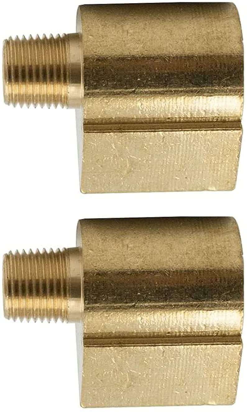 [Australia - AusPower] - Legines Brass Inverted Flare Fitting, Barstock Brake Line 90 Degree Male Elbow, 5/16" Tube OD x 1/8" NPT Male, Pack of 2 