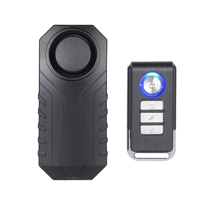 [Australia - AusPower] - Mengshen Bicycle Alarm, Wireless Anti-Theft Burglar Security Alarm for Bike Motorcycle Car Vehicles Door Window, 113db Super Loud and Waterproof (Remote Control Included) 