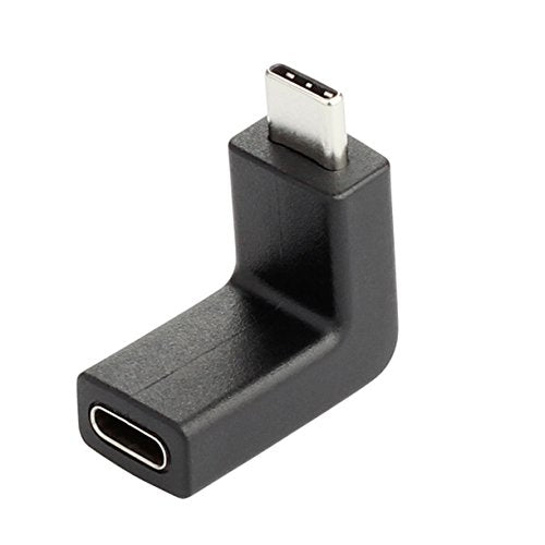 [Australia - AusPower] - USB-C Right Angle Adapter, Male to Female Extension, 90-Degree Connection 