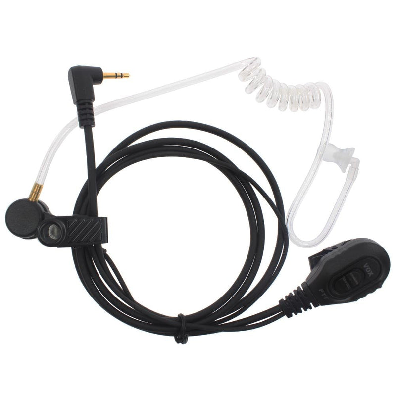 [Australia - AusPower] - RUKEY 1 Pin Air Covert Acoustic Tube Earpiece Headset with PTT VOX Mic for Motorola MT900 T5100 T5700 T6500 SX800 XTL446 