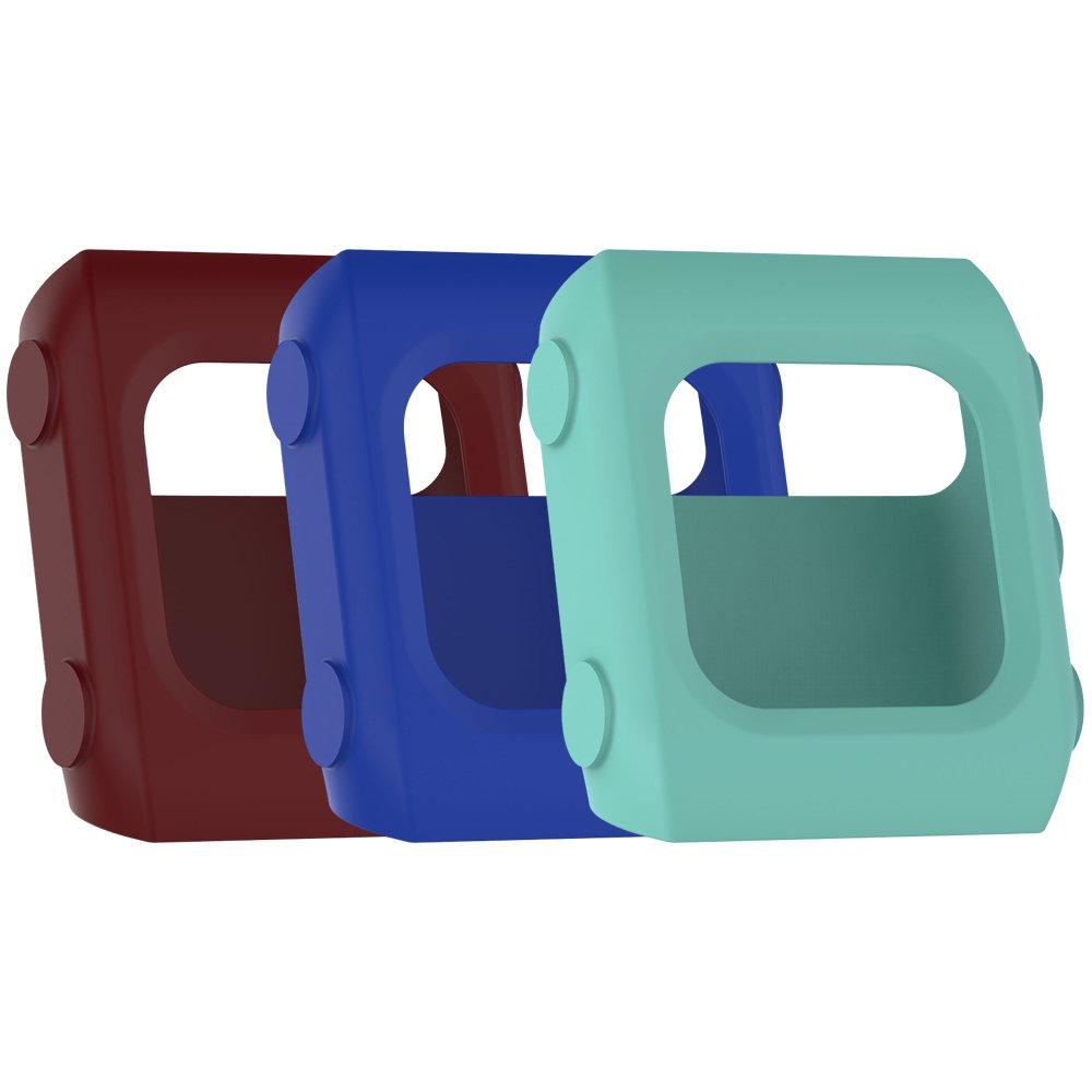 [Australia - AusPower] - Awinner Colorful Case for Polar V800,Shock-Proof and Shatter-Resistant Protective iwatch Silicone Case for Polar V800 Smartwatch (Blue,Cyan,Red) Blue,Cyan,Red 