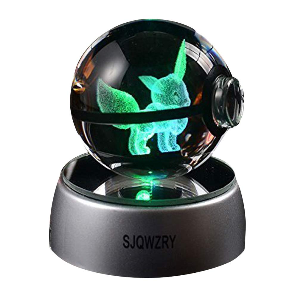 [Australia - AusPower] - 3D crystal LED Night Light,7 Colors Gradual Changing Table Lamp for Holiday Gifts or Home … Multi-colored P 