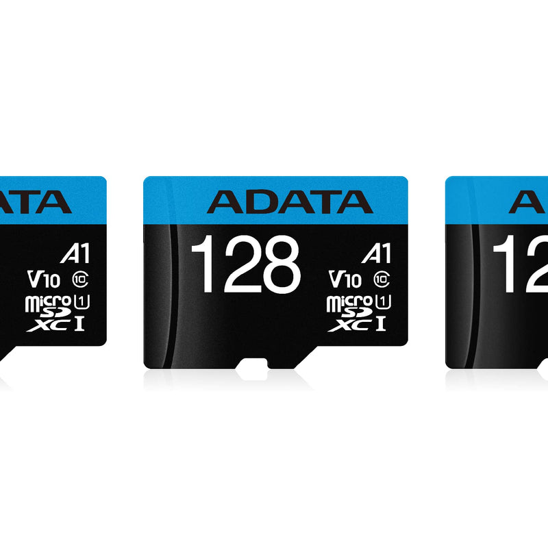 [Australia - AusPower] - ADATA Premier 128GB MicroSDHC/SDXC UHS-I Class 10 V10 A1 Memory Card with Adapter Read up to 100 MB/s (AUSDX128GUICL10A1-RA1) 