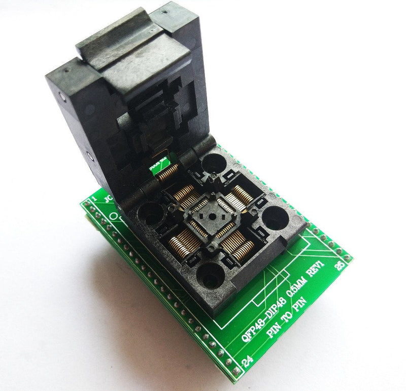 [Australia - AusPower] - SETCTOP TQFP48 QFP48 to DIP48 0.5mm Pitch LQFP48 to DIP48 Programming Adapter MCU Test IC Socket Programmer Adapter Socket 