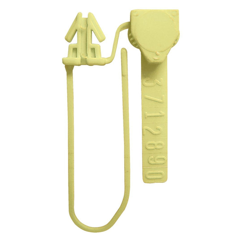 [Australia - AusPower] - ELC Anchor Seals AFN 011N13PL1PPYL Anchor Seal AFN w/ 5.5" Plastic Sealing Thread, High-Relief Molded Numbers, in Polypropylene, Yellow Color, 4" Length,0.25" Thick (Pack of 250) 