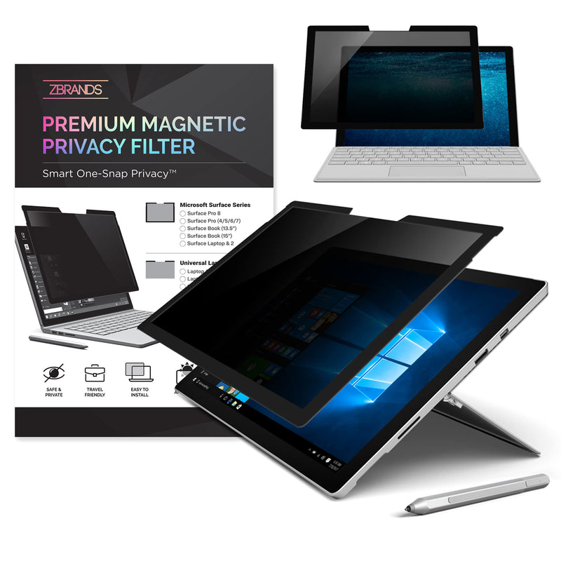 [Australia - AusPower] - ZBRANDS // Microsoft Surface Pro Magnetic Privacy Screen Anti-Glare | Anti-Spy Glass Screen Film (Surface Pro 4/5/6/7) Surface Pro 4 / 5 / 6 / 7 