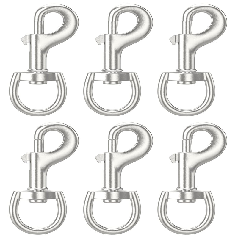 [Australia - AusPower] - 3.5 Inch Swivel Hooks Metal Spring Hooks for Keychain, Linking Chains, Ropes 6 Pcs 