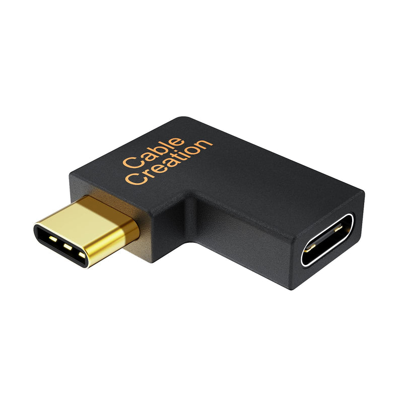 [Australia - AusPower] - USB C Male to Female Adapter(3A/10G), CableCreation Right&Left Angled 90 Degree USB 3.1 Type C Male to Female Extension Adapter for MacBook Pro, Surface Book 2, Galaxy S22/S10/S9/S9 Right & Left Angle 