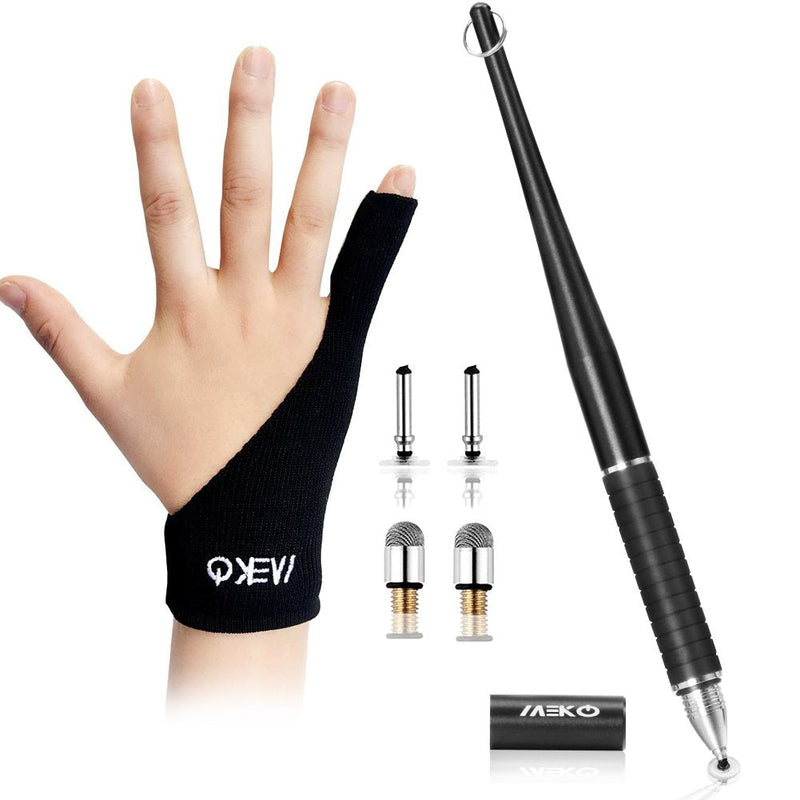 [Australia - AusPower] - Stylus Pens for Touch Screens, MEKO 2 in 1 Disc Stylus for iPad, Tablets, Laptop with Palm Rejection Artist Glove 