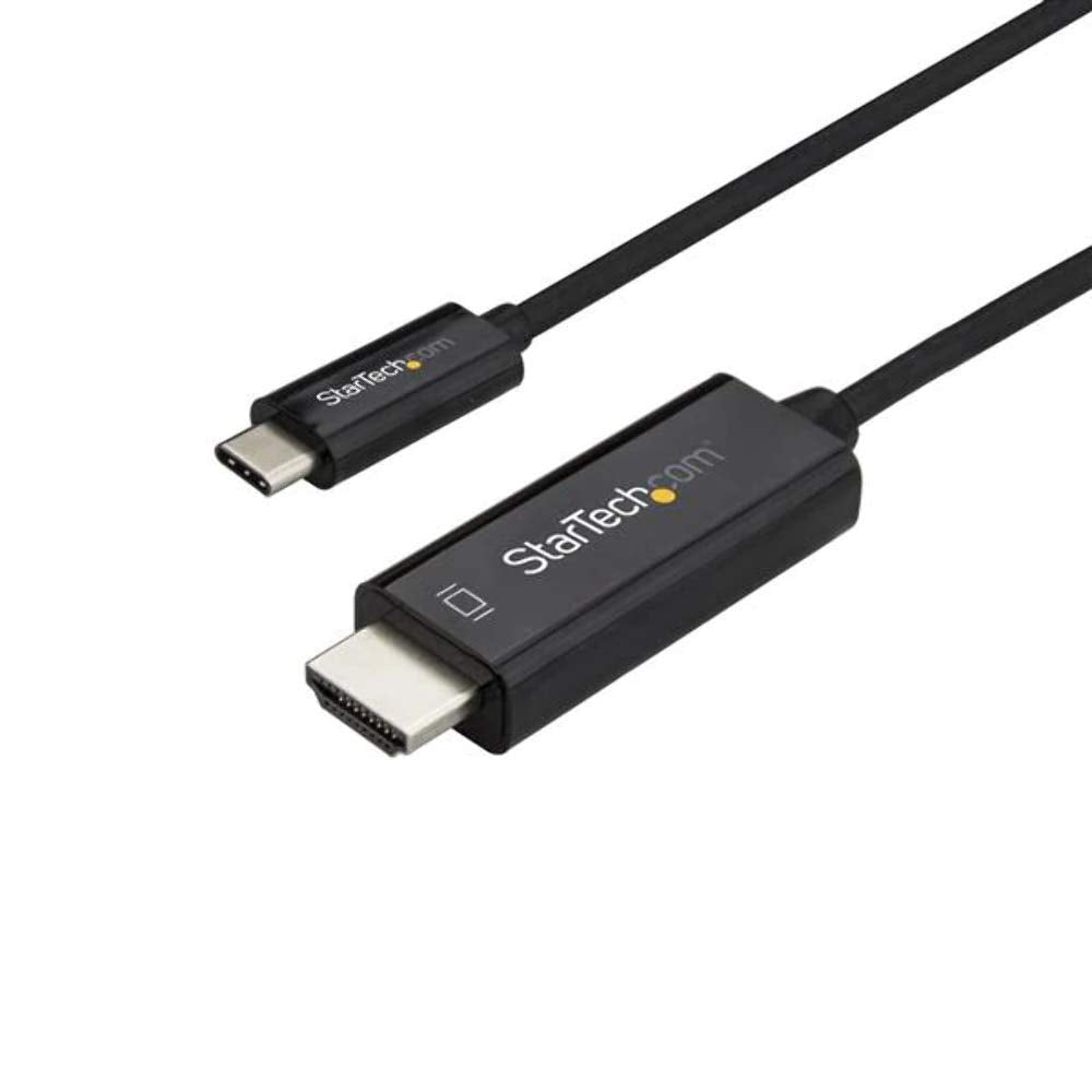 [Australia - AusPower] - StarTech.com 6ft (2m) USB C to HDMI Cable - 4K 60Hz USB Type C to HDMI 2.0 Video Adapter Cable - Thunderbolt 3 Compatible - Laptop to HDMI Monitor/Display - DP 1.2 Alt Mode HBR2 - Black (CDP2HD2MBNL) 6 ft / 2 m 