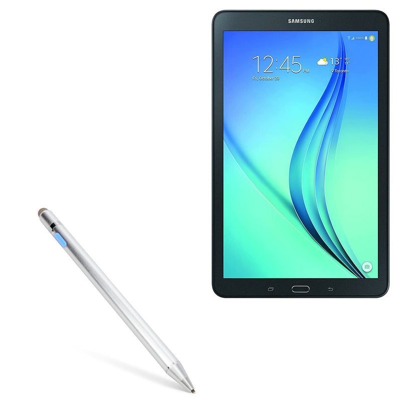 [Australia - AusPower] - BoxWave Stylus Pen for Galaxy Tab E (9.6) (Stylus Pen by BoxWave) - AccuPoint Active Stylus, Electronic Stylus with Ultra Fine Tip for Galaxy Tab E (9.6), Samsung Galaxy Tab E (9.6) - Metallic Silver 