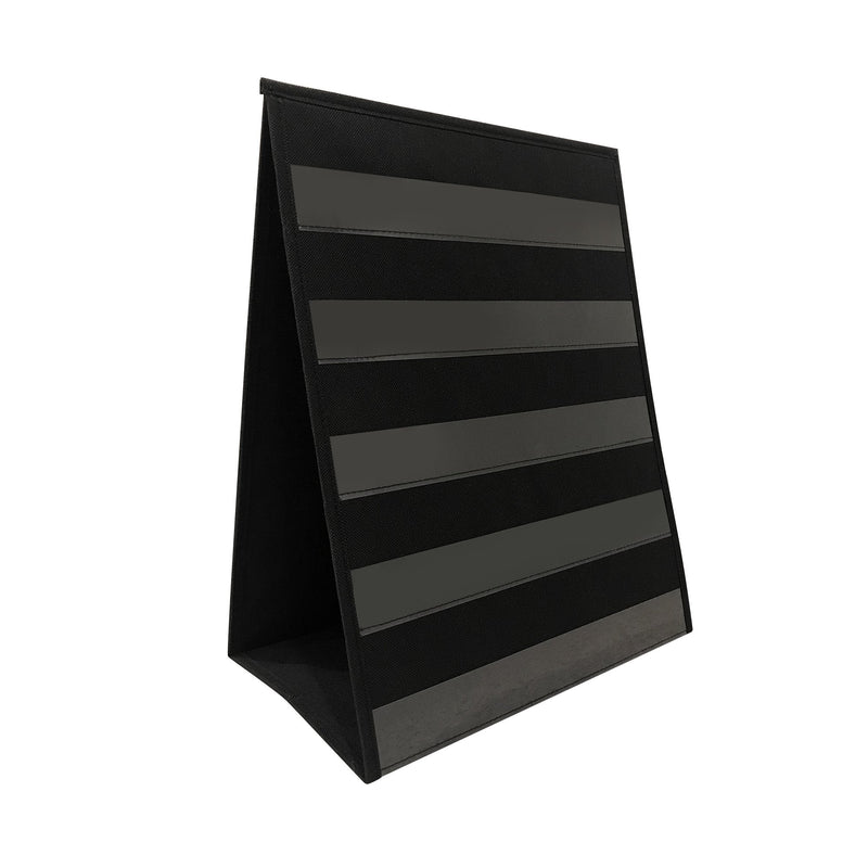 [Australia - AusPower] - Small Double Sided Table Top Pocket Chart – by Essex Wares – for Individual or Small Group Usage in a Classroom or at Home – Fits Standard 3” Sentence Strips and Cards (Black) 13Wx17L 