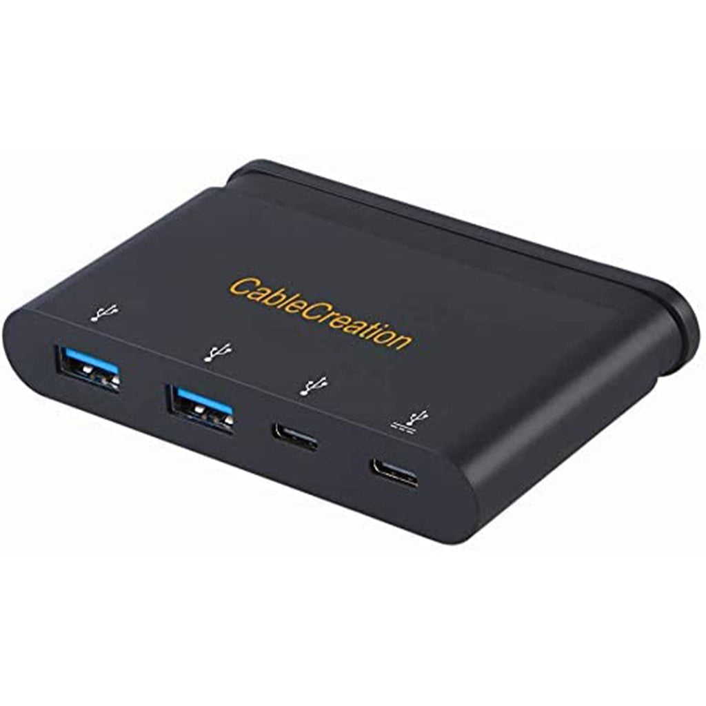 [Australia - AusPower] - CableCreation USB C Hub with Hidden Cable,Compatible with MacBook Air 2018, MacBook Pro 2019/2018, XPS 13, Black 
