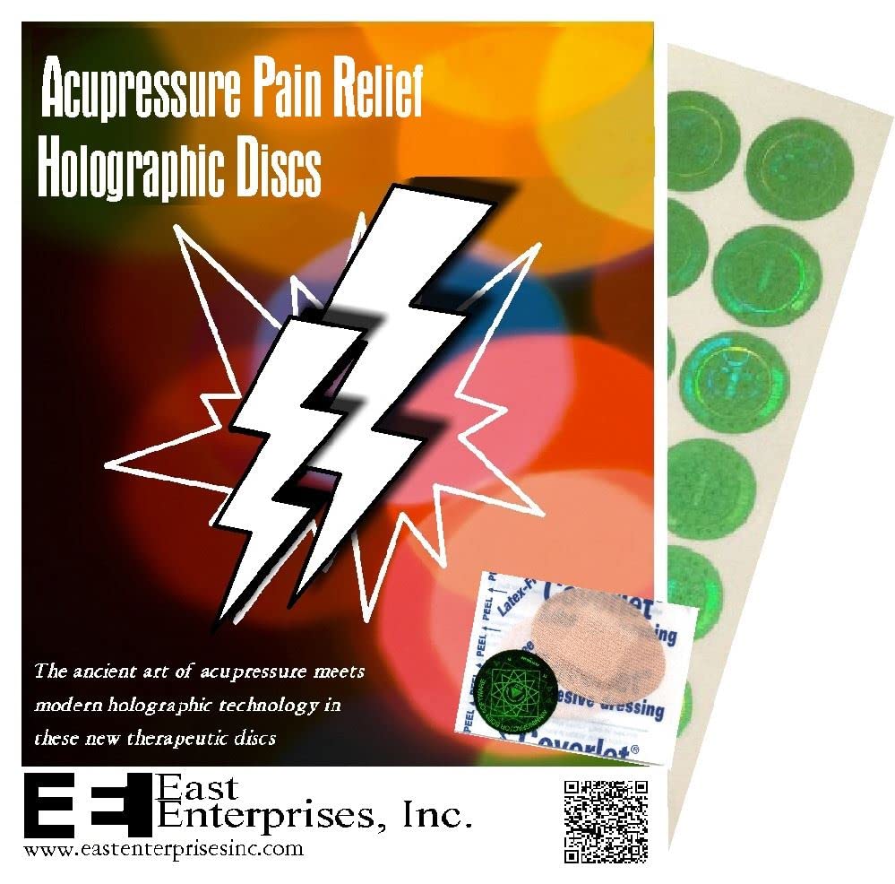 [Australia - AusPower] - Acupressure Pain Relief Holographic Discs (35 Discs) - with Coverlet Reinforcements 