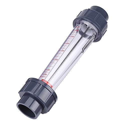 [Australia - AusPower] - 300-3000L/H Plastic Tube Water Rotameter LZS-25 Liquid Flow Meter Float Double Female Connector for DN 25 Tube 