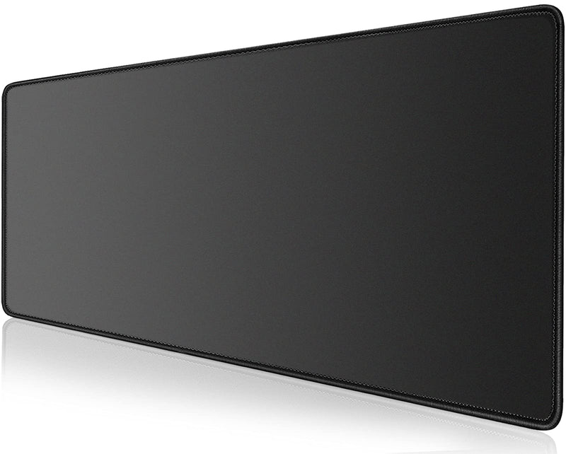 [Australia - AusPower] - KTRIO Large Gaming Mouse Pad with Stitched Edges, Extended Mousepad with Superior Micro-Weave Cloth, Non-Slip Base, Water Resist Keyboard Pad, Desk Mat for Gamer, Office & Home, 31.5 x 11.8 in, Black X-Large (31.5" x 11.8") Black Stealth 