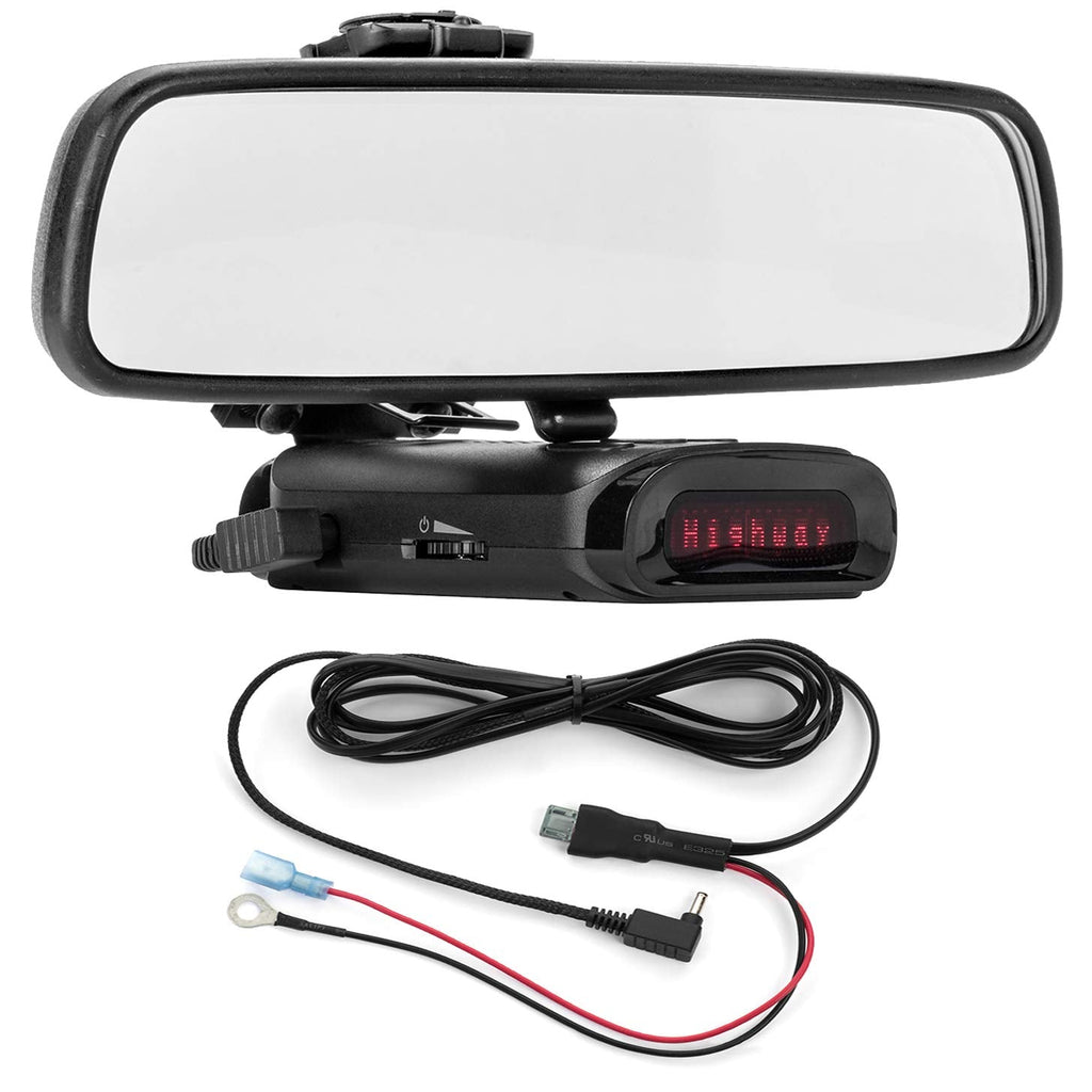 [Australia - AusPower] - Radar Mount Mirror Mount Bracket + Direct Wire Power Cord for K40 Radar Detectors (3001210) 