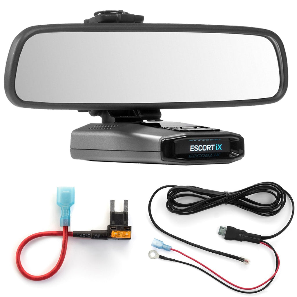 [Australia - AusPower] - Radar Mount Mirror Mount + Direct Wire Power Cord + Mini Fuse Tap Escort IX EX Max360C (3001407) 