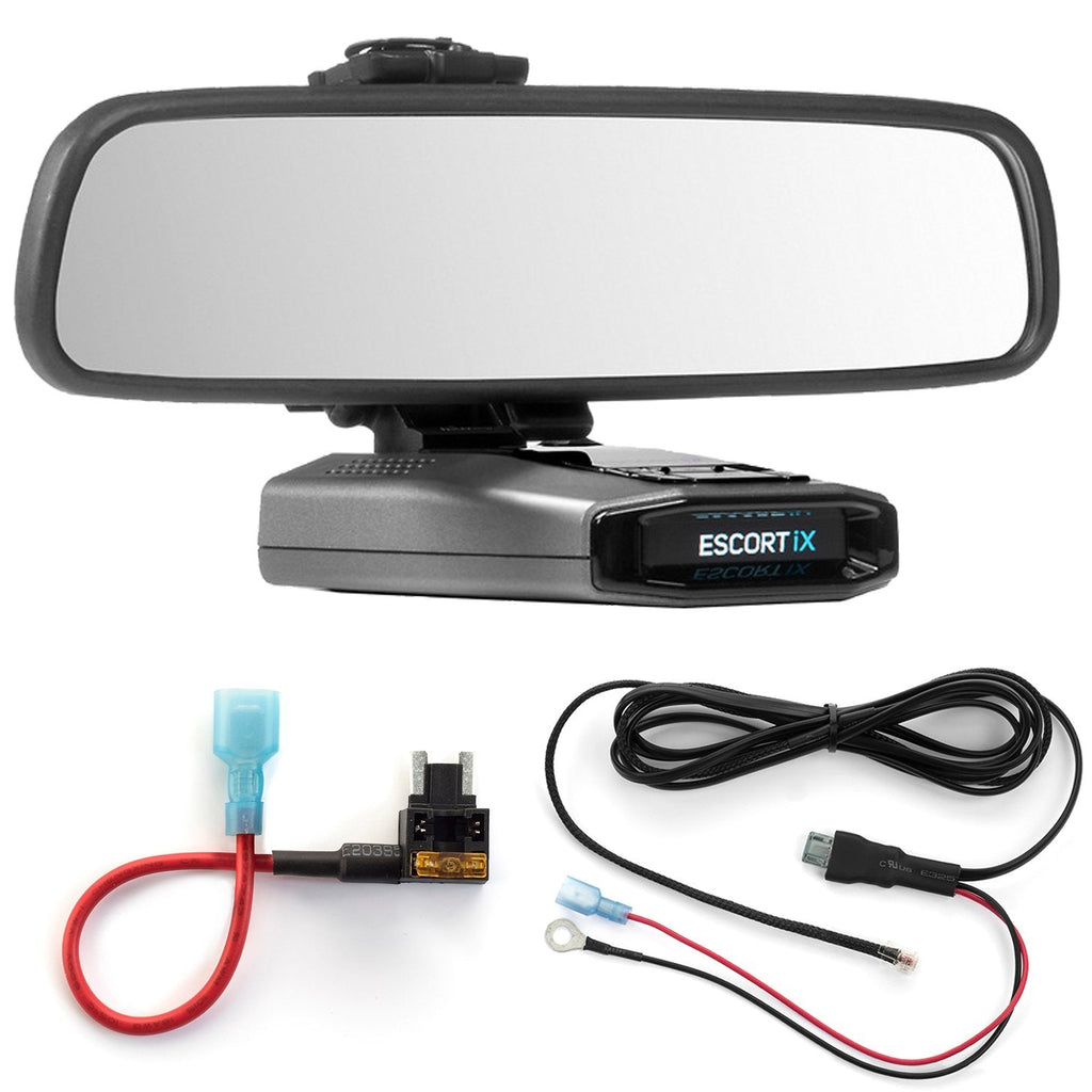 [Australia - AusPower] - Radar Mount Mirror Mount + Direct Wire Power Cord + Micro Fuse Tap Escort IX EX Max360C (3001507) 