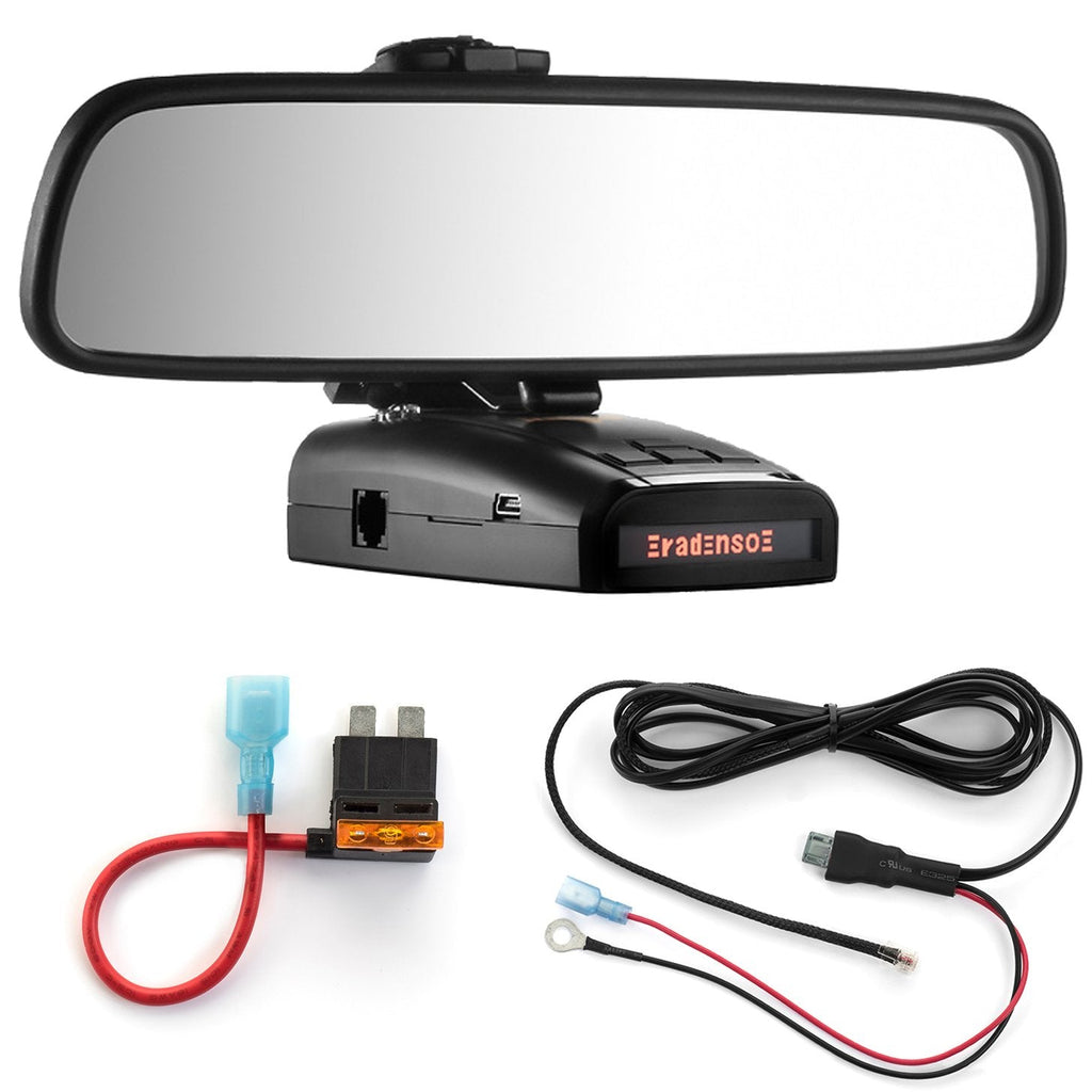 [Australia - AusPower] - Radar Mount Mirror Mount + Direct Wire Power Cord + ATO Fuse Tap for Radenso XP and SP (3001310R) 