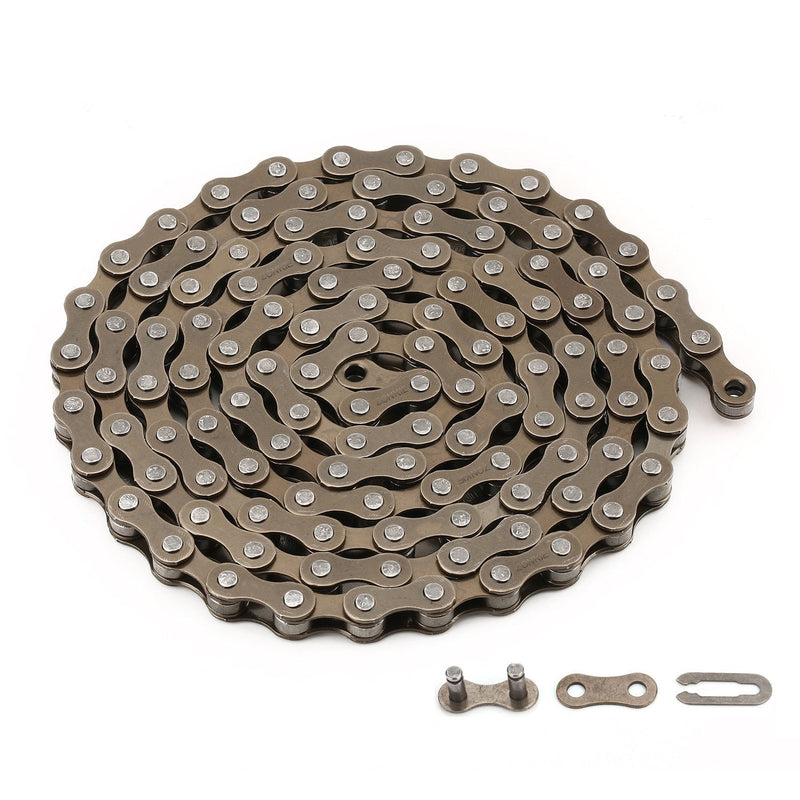 [Australia - AusPower] - ZONKIE Bike Chain Single-Speed, Bicycle Chain 1 Speed, 1/2 × 1/8 inch,116 Links 