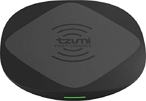 [Australia - AusPower] - tzumi HyperCharge 10-Watt Wireless Fast Charger Pad for Qi-Compatible iPhones, Androids, and All Wireless Charging Smart Devices – for Home and Office. Includes Qualcomm 3.0 Quick Charge Adapter. 1 Pack 
