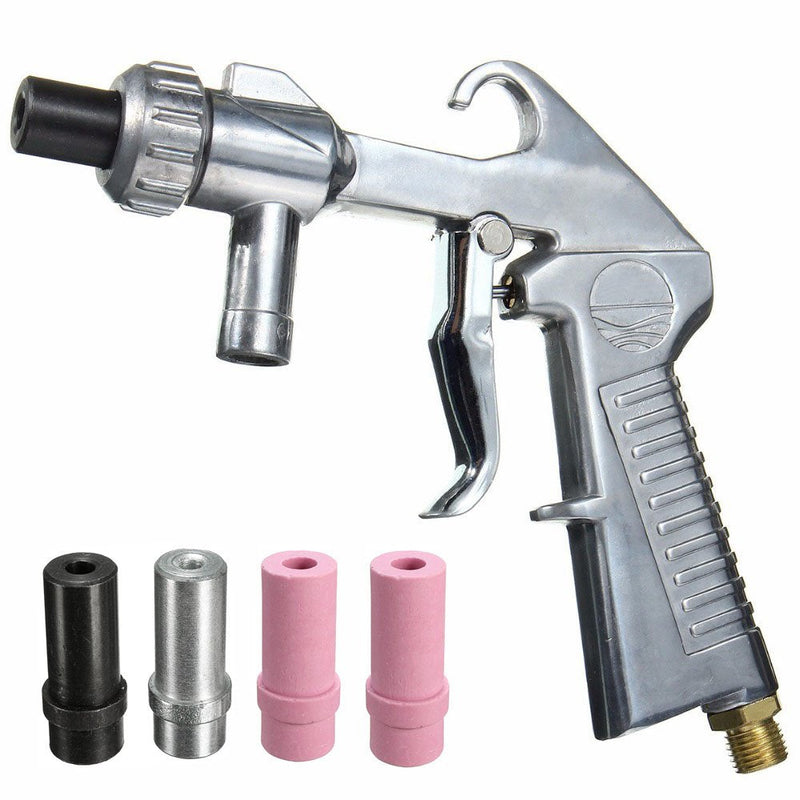 [Australia - AusPower] - Jewboer Sand Blaster Gun,Sandblasting Sandblaster Gun Kit for Sandblast Blast Cabinet with Ceramic Nozzles 