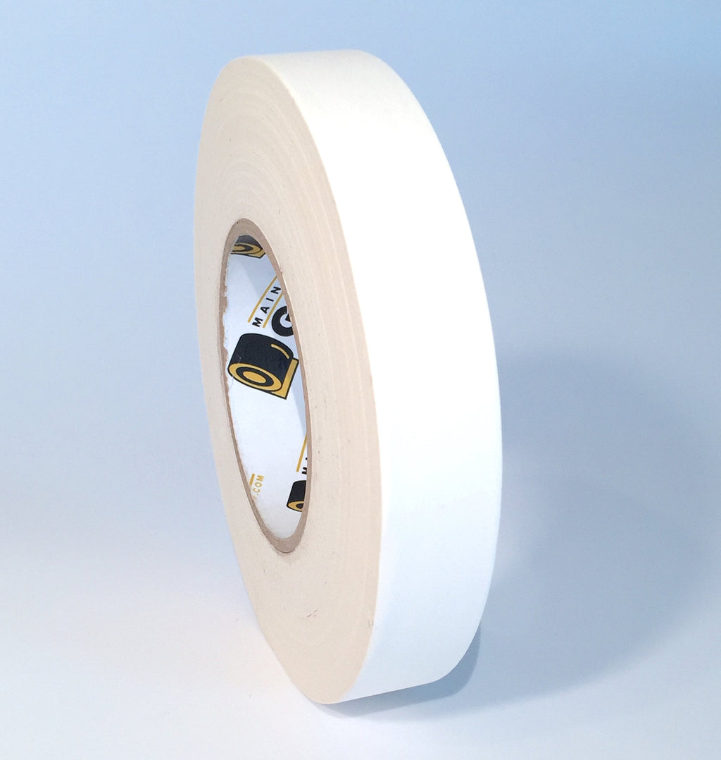 [Australia - AusPower] - Gaffers Tape - White 1 Inch by 60 Yards - Main Stage Gaff Tape - Easy to Tear, Matte Non-Reflective Finish 