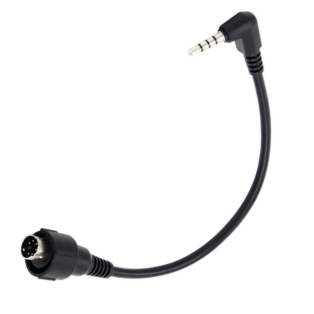 [Australia - AusPower] - KENMAX® 3.5mm Mini Din Plug 6 Pin Connect Throat Vibration Mic Cable for YAESU VX-1R FT-60R VX-110 VX-300 Vertex VX-130 VX-210 VX-400 