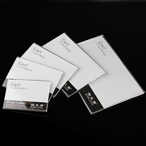 [Australia - AusPower] - Airgoesin 20pcs Wall Mount Shelf Acrylic Sign Holder Price Card Tag Label Counter Top Stand Display with Adhesive Tape Sticker Paper Size:6x9cm 