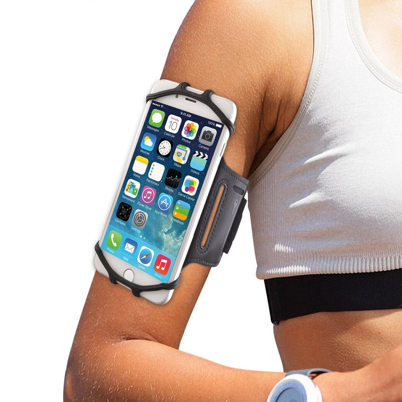 [Australia - AusPower] - WANPOOL Sport Armband with Silicon Holding Net for 4.5 – 6 inch Phones 