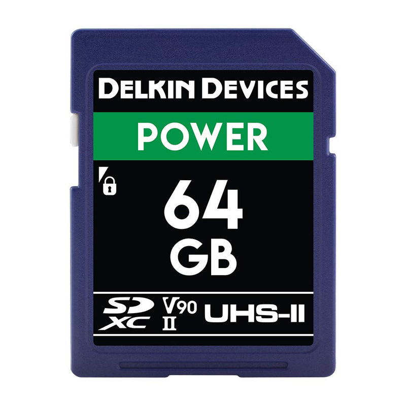 [Australia - AusPower] - Delkin Devices 64GB Power SDXC UHS-II (V90) Memory Card (DDSDG200064G) 
