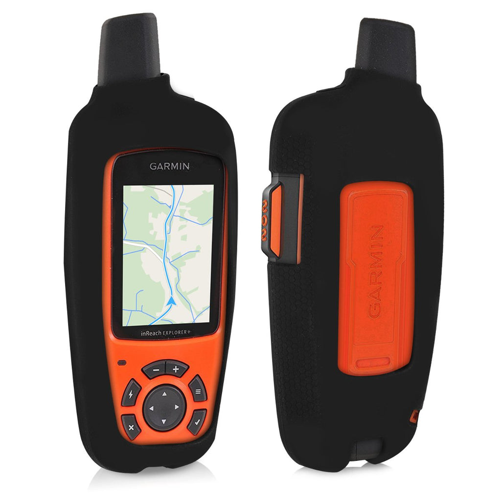 [Australia - AusPower] - kwmobile Case Compatible with Garmin inReach Explorer - GPS Handset Navigation System Soft Silicone Skin Protective Cover - Black 