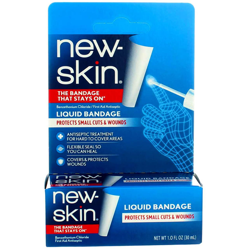 [Australia - AusPower] - New-Skin Liquid Bandage, Waterproof Bandage for Scrapes and Minor Cuts, 1 fl oz (Pack of 5) 