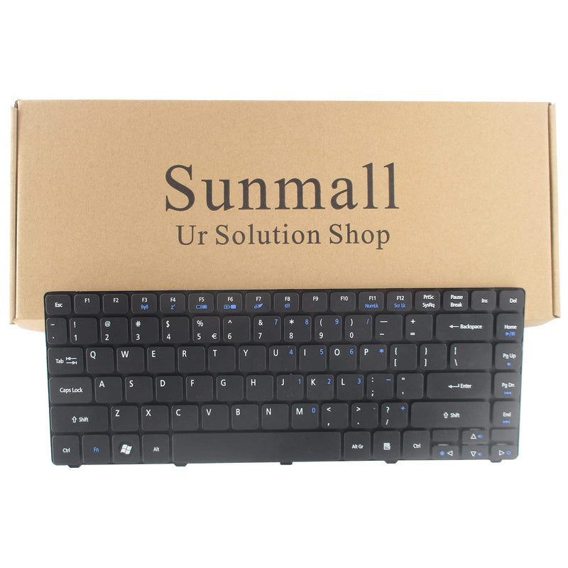 [Australia - AusPower] - SUNMALL Keyboard Replacement Compatible with Acer Aspire 3810 4250 4253 4330 4738 4743 Series Laptop Black US Layout 