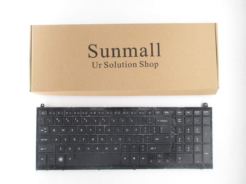 [Australia - AusPower] - SUNMALL Keyboard Replacement with Frame Compatible with hp probook 4520s 4525s Series Laptop Black US Layout 