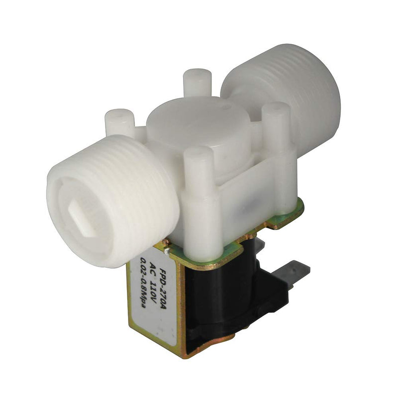 [Australia - AusPower] - Fankerba 3/4" Inlet Water Solenoid Valve,(AC 110V Normally Closed 0.02 to 0.8mpa) - Plastic Two Parallel, Screw Thread 